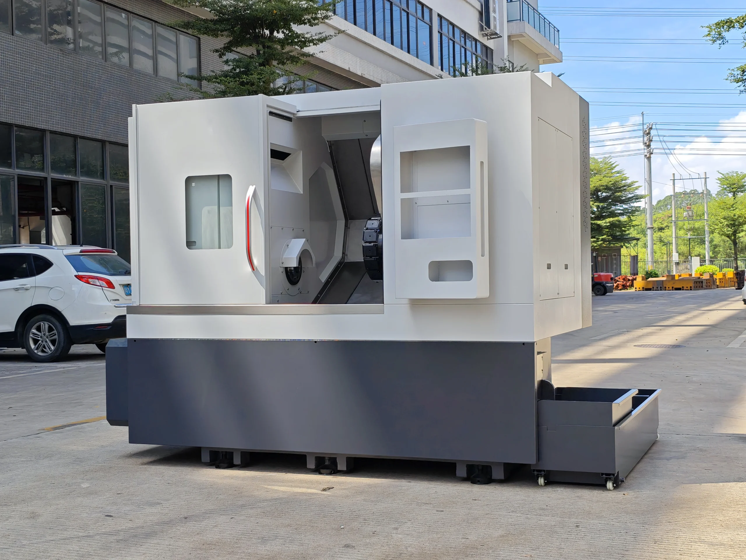 DT52-450Y CNC turn-mill lathe at DWS CNC's manufacturing facility